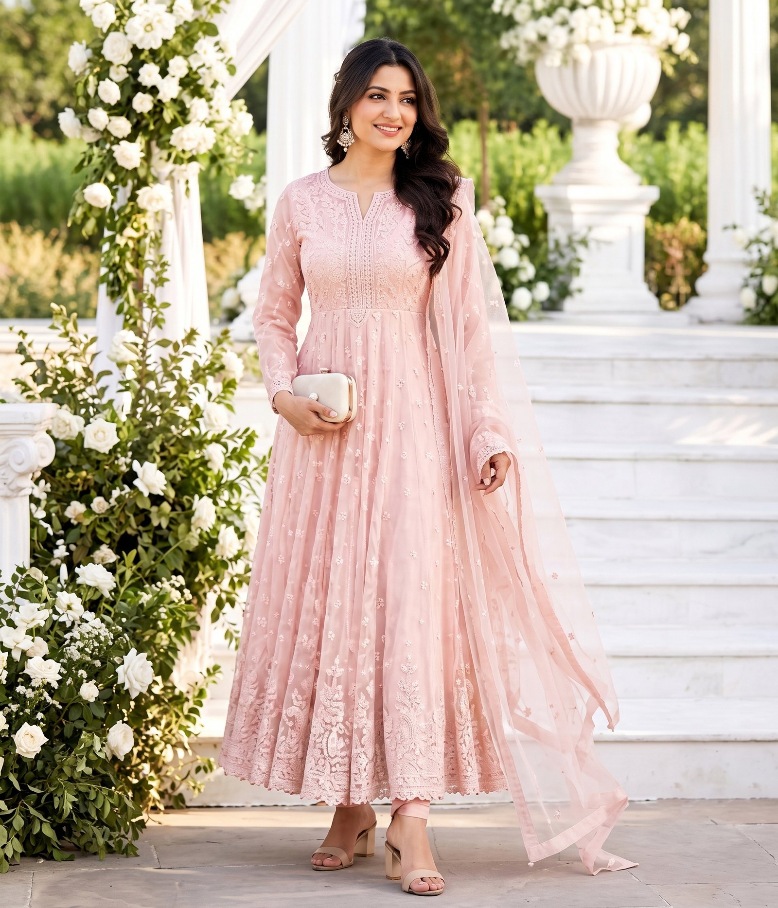 Light Pink Anarkali