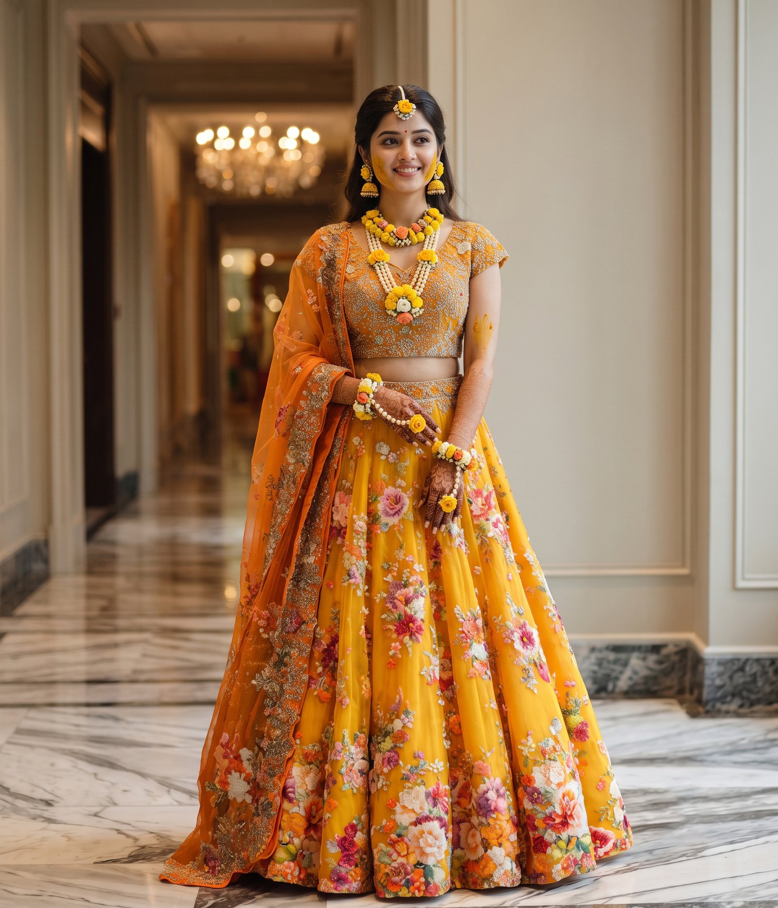 Orange Lehenga