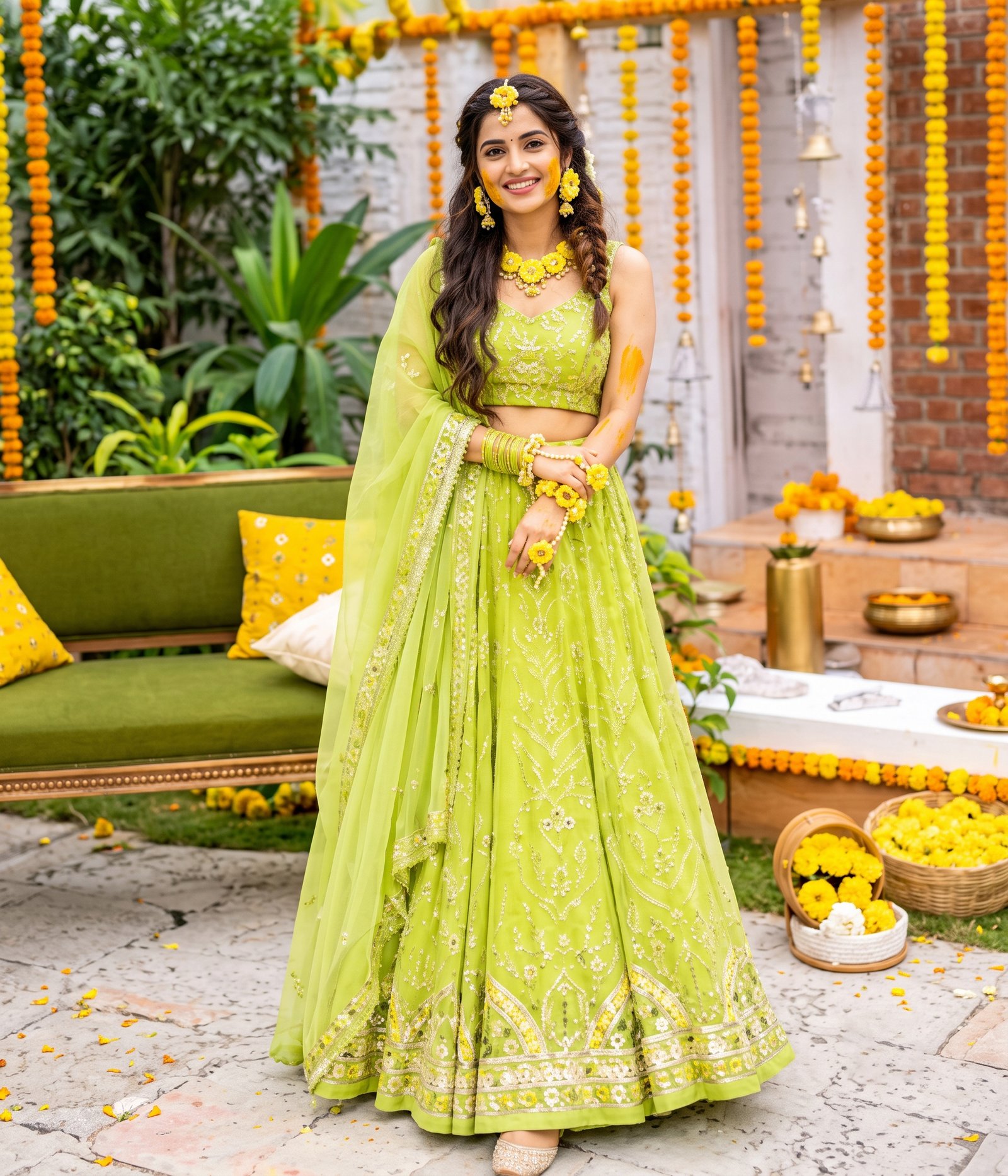 Light Green Lehenga