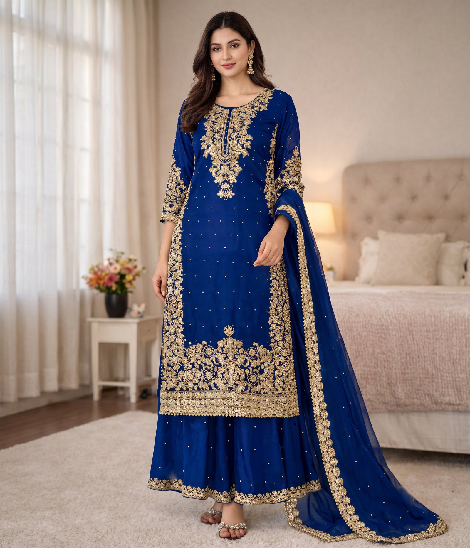 Royal Blue Kurta