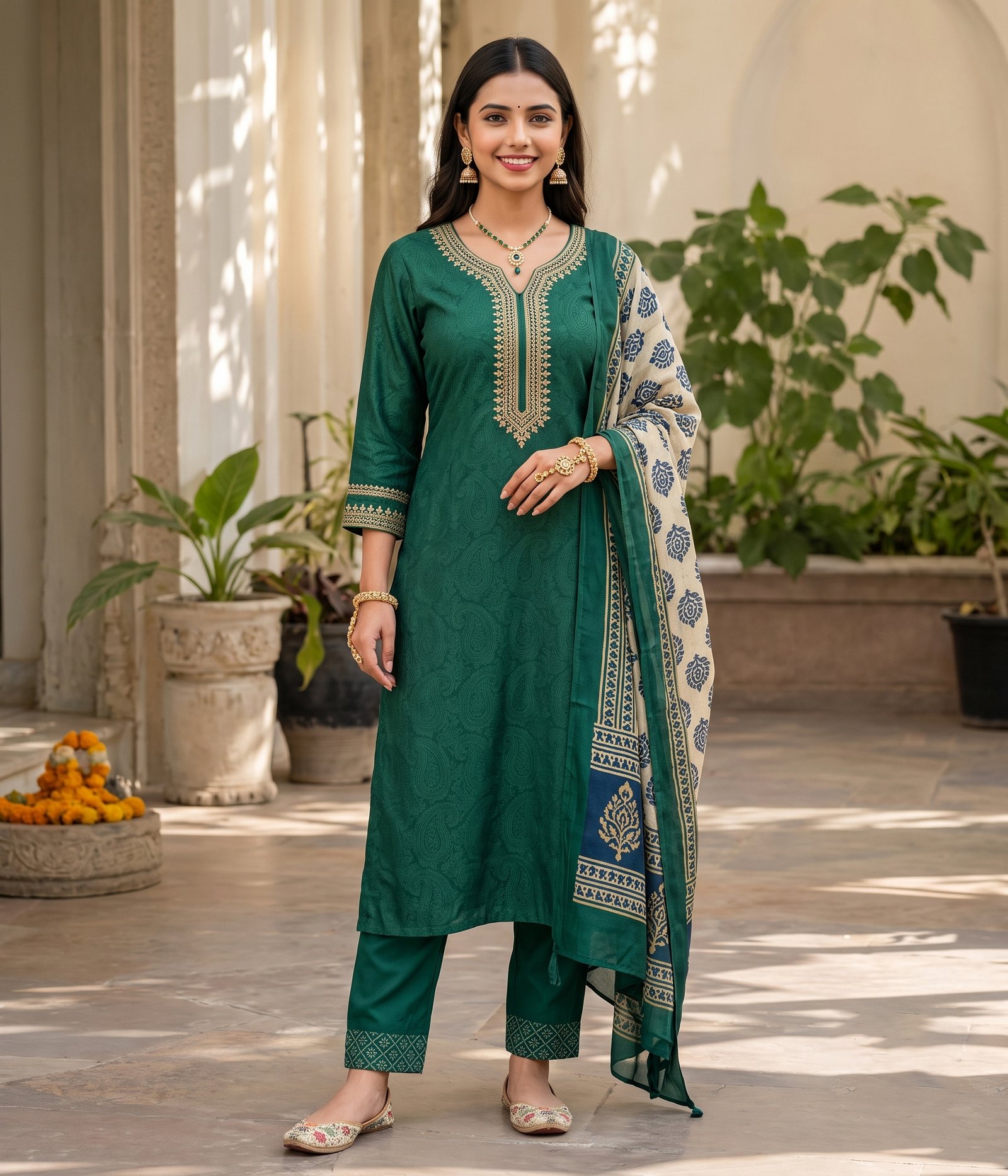 Green Kurta