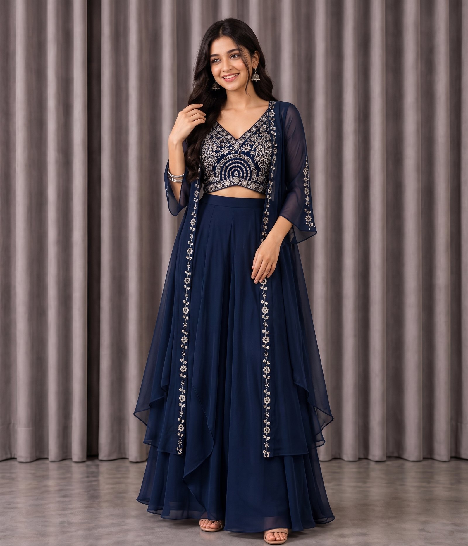 Dark Blue Lehenga