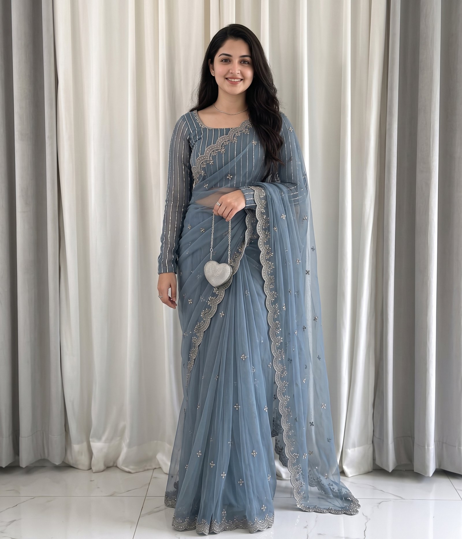Light Blue Saree