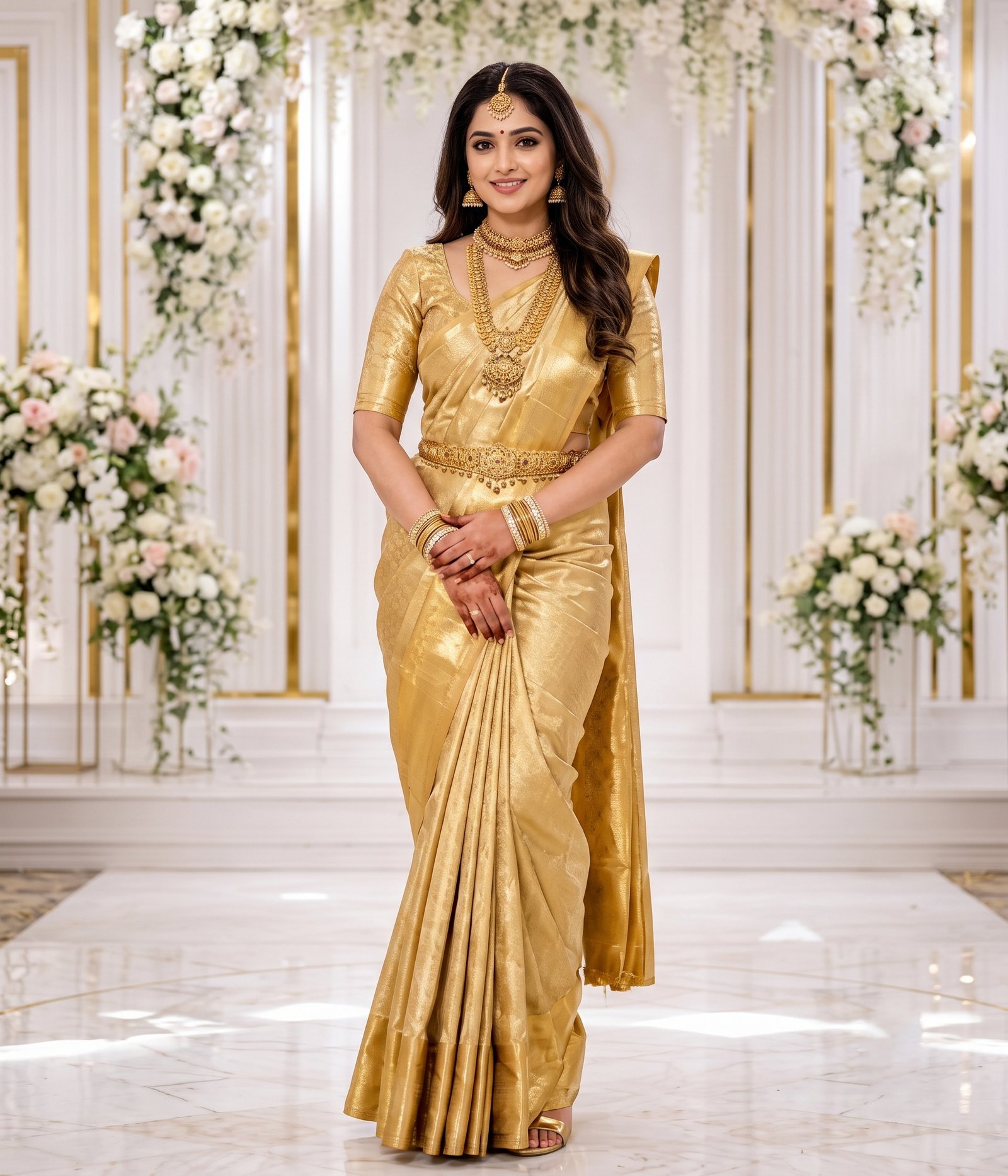 Gold Saree
